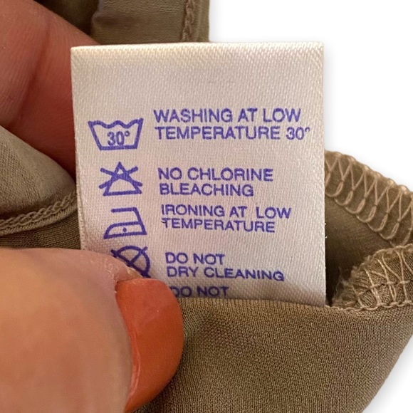 La Perla Silk Embroidered Lace Grey Beige Chemise Slip Lingerie Size Small - Picture 7 of 8